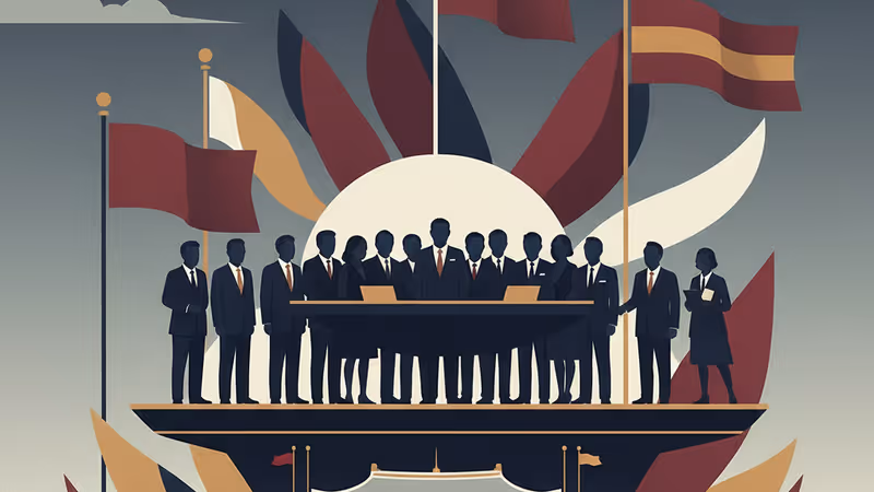 Interior view of the Seoul Central District Court during the insurrection trial