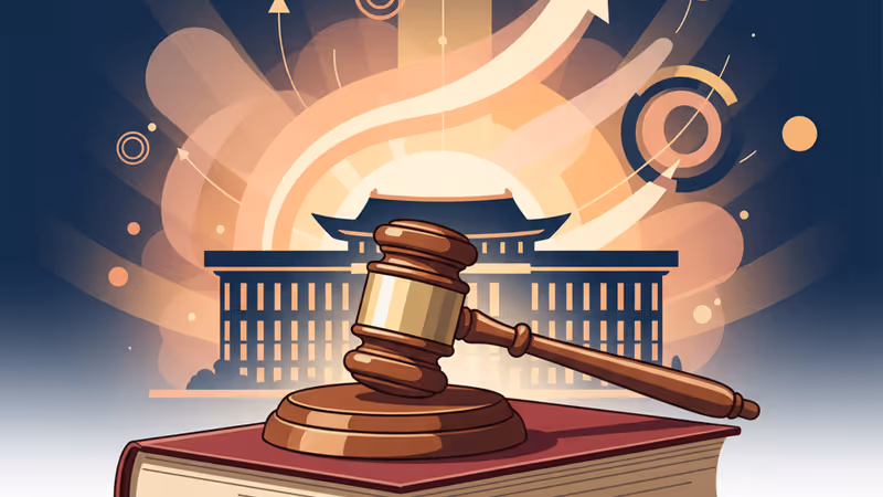 View of the Seoul Central District Court during the trial of Yoon Suk Yeol