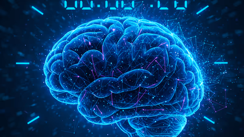 뇌 노화와 수면의 관계를 나타내는 디지털 뇌 그래픽