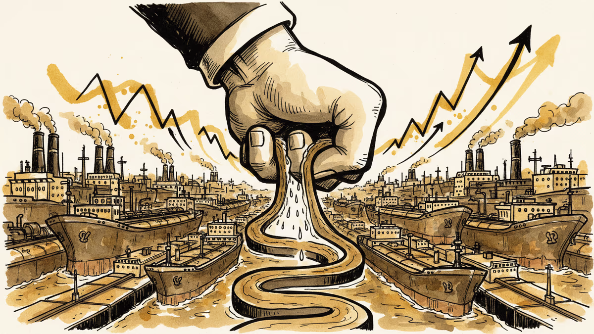 イラン危機で原油急騰、日経平均は大幅下落