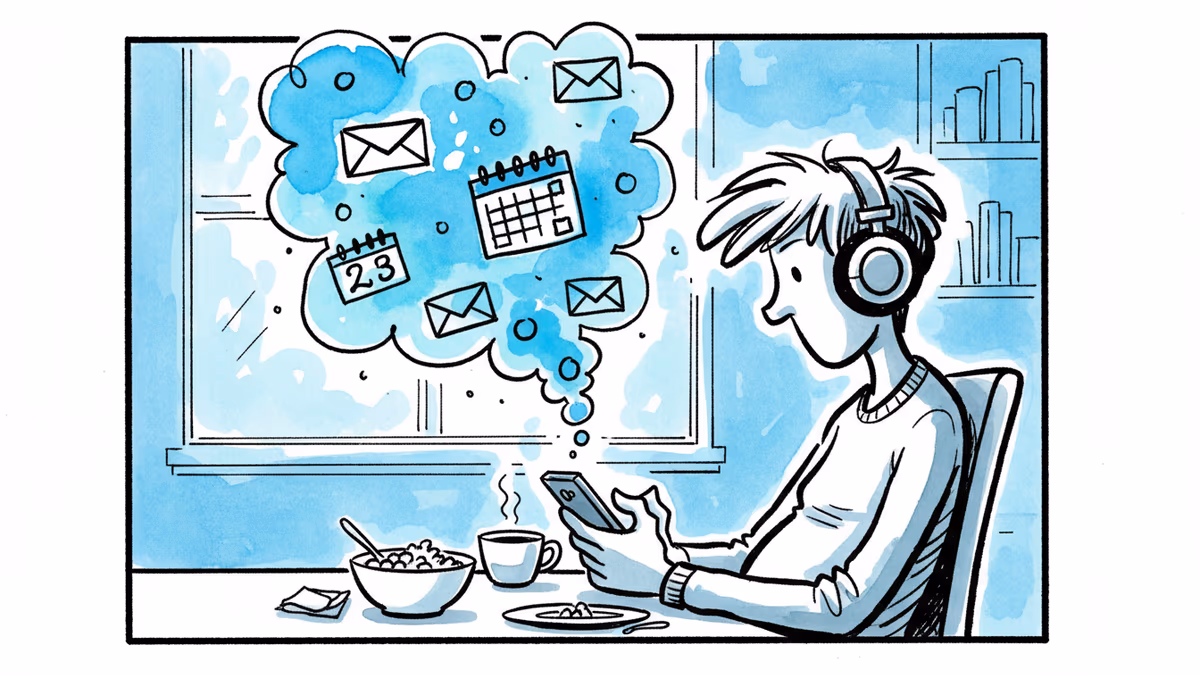 아침 15분으로 하루 일정 정리, AI가 만드는 개인 팟캐스트