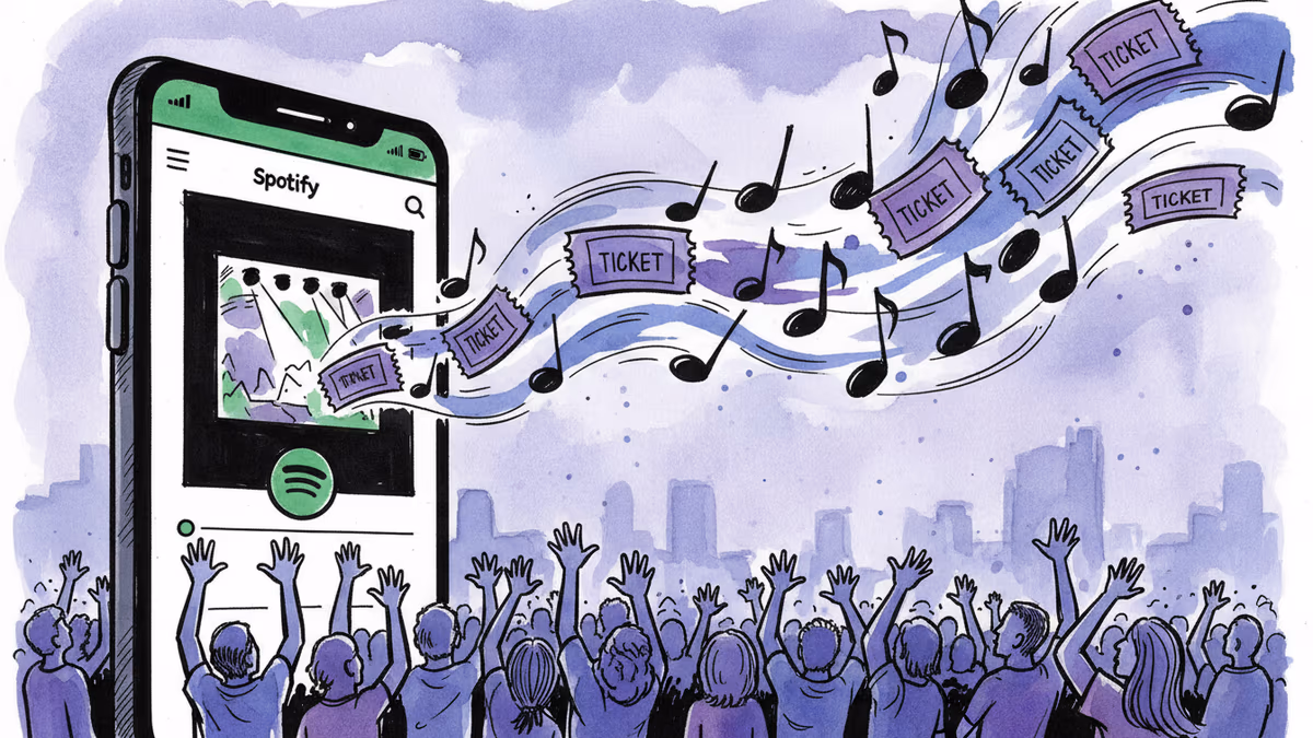 Your Spotify Just Became a Concert Ticket Booth