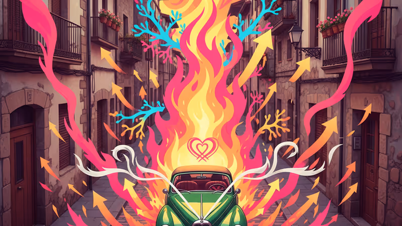 Zach Bryan 與新婚妻子 Samantha Leonard 在西班牙聖塞巴斯提安的婚禮現場