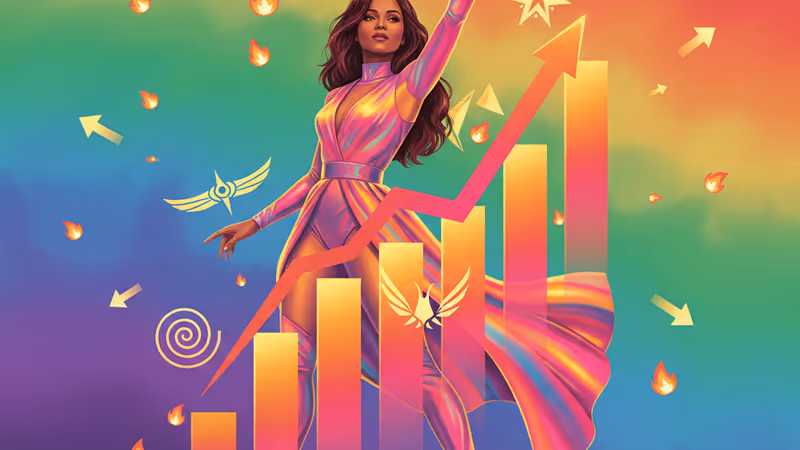 박스오피스 수익 1위에 오른 조 샐다나의 모습